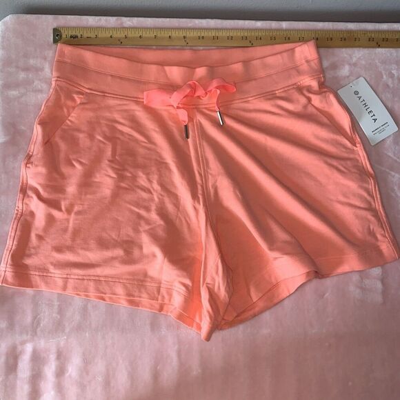 Athleta Balance 4” Shortie Sunset Orange Soft Shorts Pajama Active Lounge 1X - Picture 2 of 10